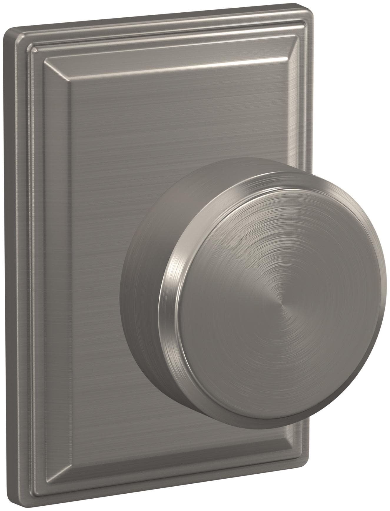 Schlage FC172SWA619GDV Custom Swanson Non-Turning Two-Sided Dummy Door Knob Set - Nickel