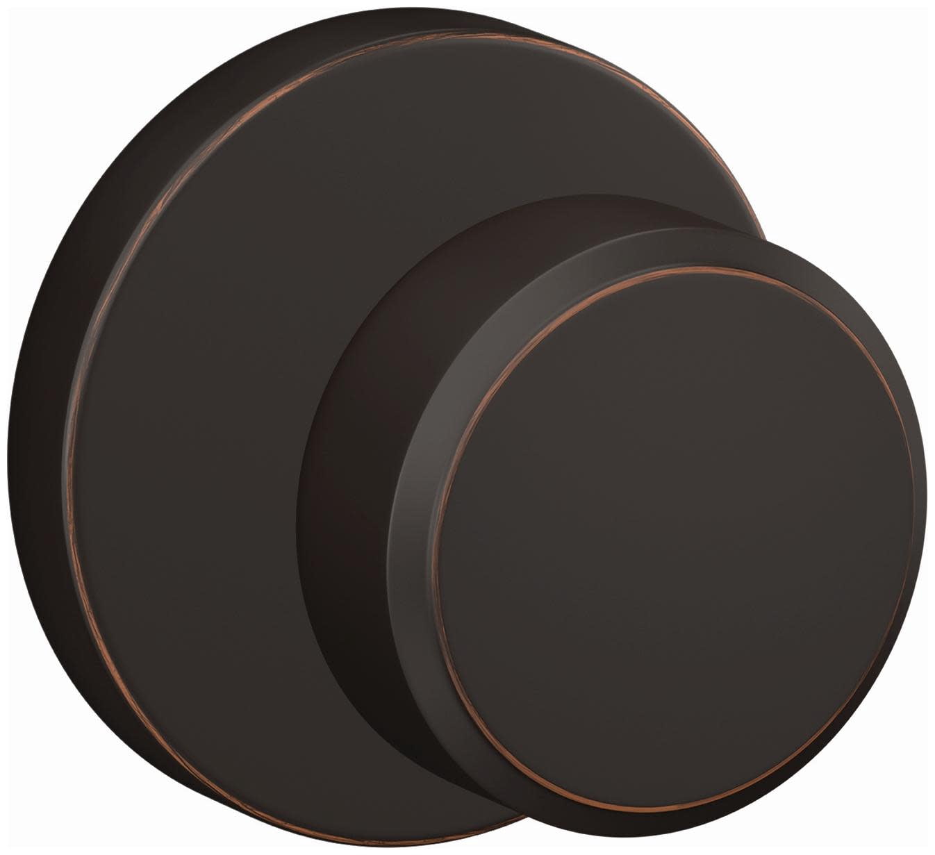 Schlage FC172SWA716HOW Custom Swanson Non-Turning Two-Sided Dummy Door Knob Set - Bronze
