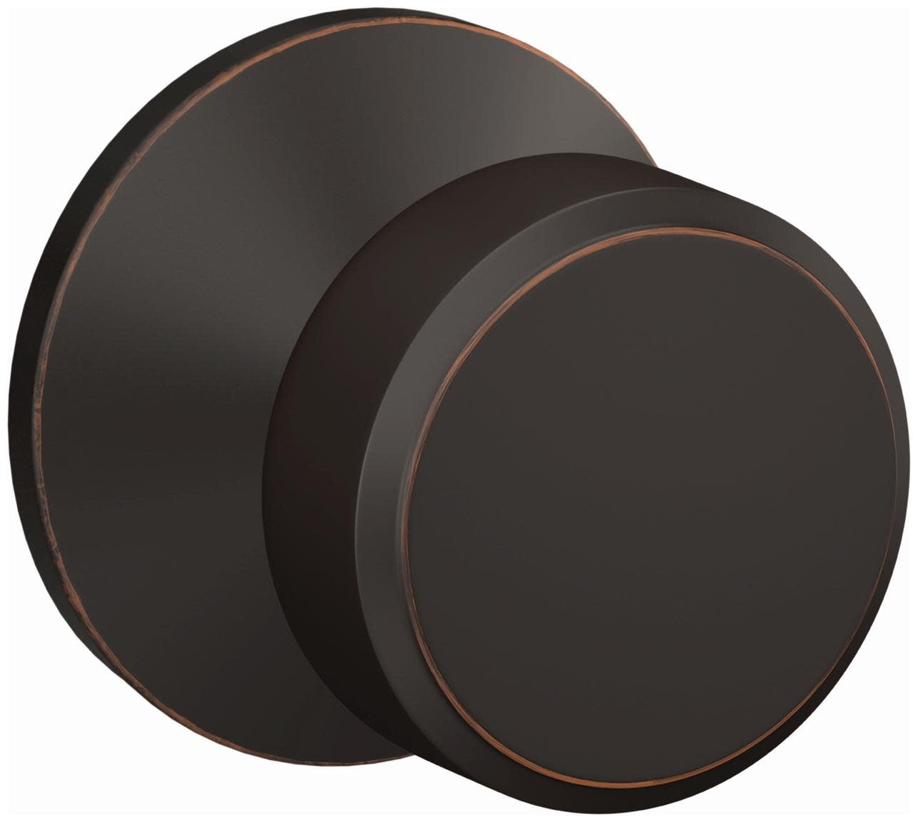 Schlage FC172SWA716KIN Custom Swanson Non-Turning Two-Sided Dummy Door Knob Set - Bronze