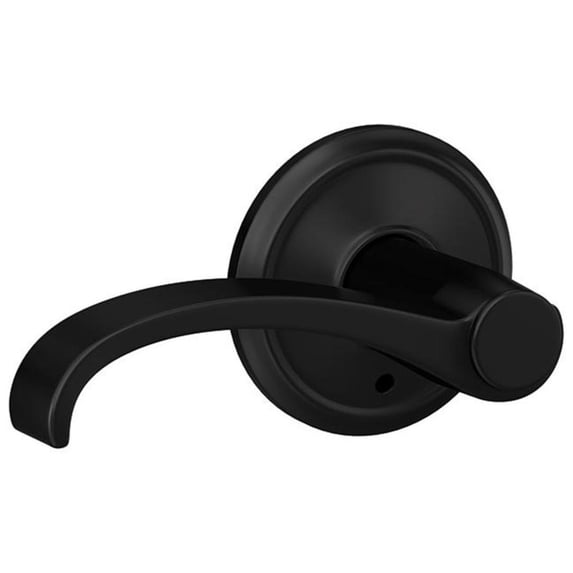 Schlage Custom FC172 WIT 622 ALD Whitney Non Turning Lever with Alden Trim Matte Black