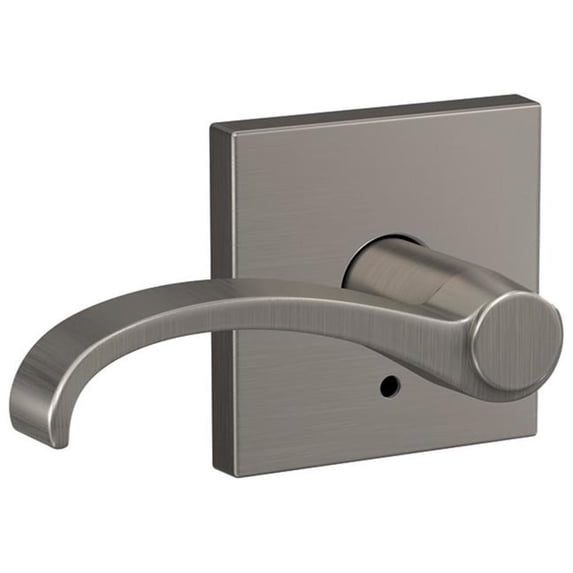 Schlage FC172WIT619COL Custom Whitney Non-Turning Two-Sided Dummy Door Lever Set - Nickel