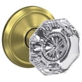 thumbnail image 1 of Schlage Custom FC21 ALX 608 ALD Alexandria Glass Knob with Alden Trim Hall-Closet and Bed-Bath Lock, Satin Brass, 1 of 7