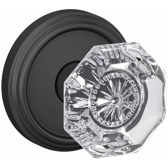 Schlage FC21ALX622IND Custom Alexandria Passage Or Privacy Door Knob Set - Black