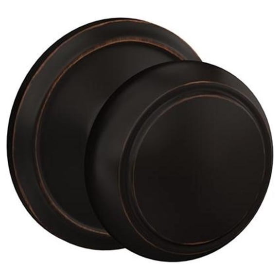 Schlage FC21AND716ALD Custom Andover Passage & Privacy Door Knob Set - Bronze