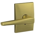 thumbnail image 1 of Schlage FC21ELR608CEN Custom Eller Passage & Privacy Door Lever Set - Brass, 1 of 7