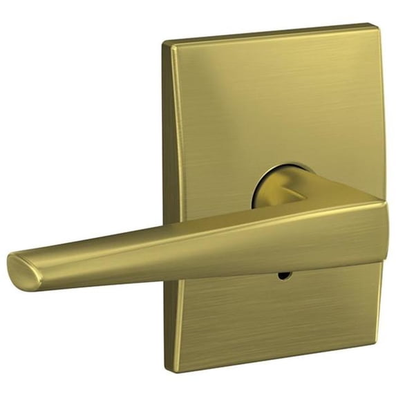 Schlage FC21ELR608CEN Custom Eller Passage & Privacy Door Lever Set - Brass