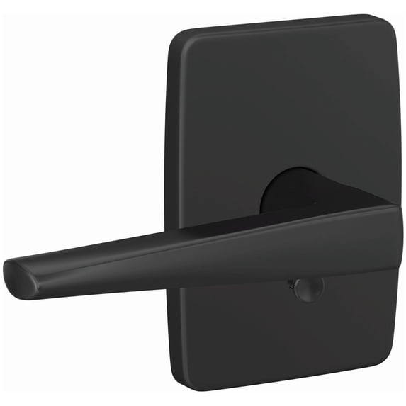 Schlage FC21ELR622GEE Custom Eller Passage Or Privacy Door Lever Set - Black