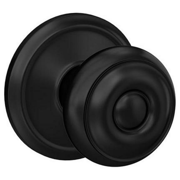 Schlage Fc21-Geo-Ald Custom Georgian Passage & Privacy Door Knob Set - Black