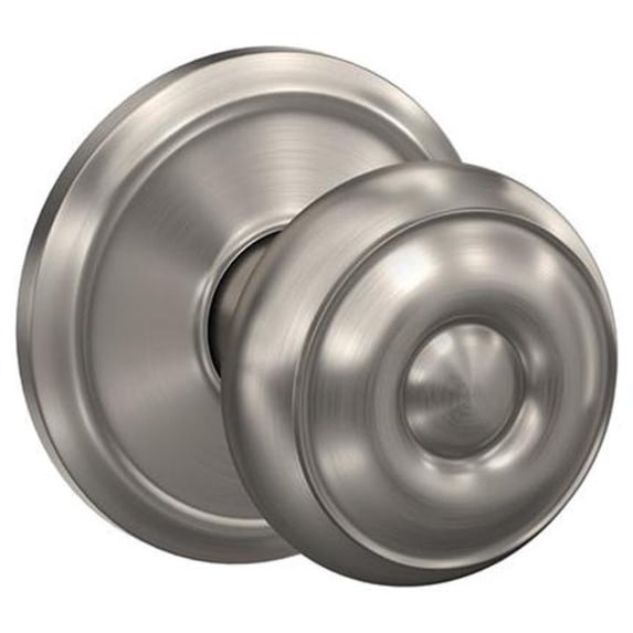 Schlage FC21GEO619ALD Custom Georgian Passage & Privacy Door Knob Set - Nickel