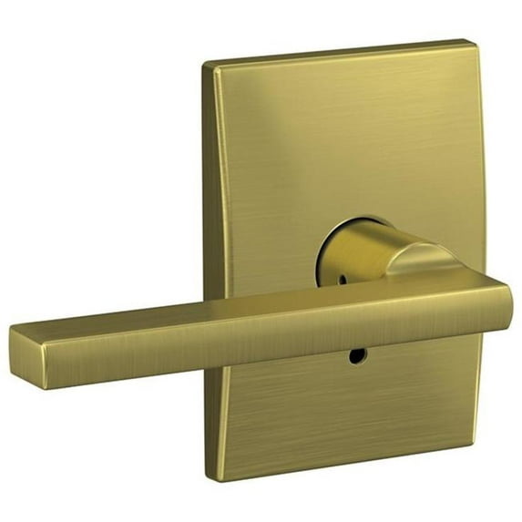 Schlage Fc21-Lat-Cen Custom Latitude Passage & Privacy Door Lever Set - Brass
