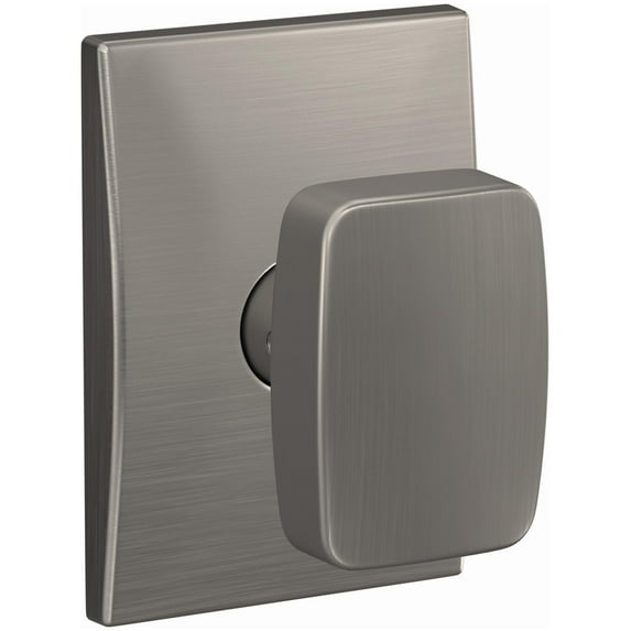 Schlage Fc21-Nix-Cen Custom Nixon Passage Or Privacy Door Knob Set - Nickel