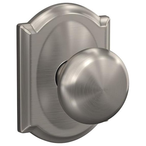 Schlage FC21PLY619CAM Custom Plymouth Passage & Privacy Door Knob Set - Nickel