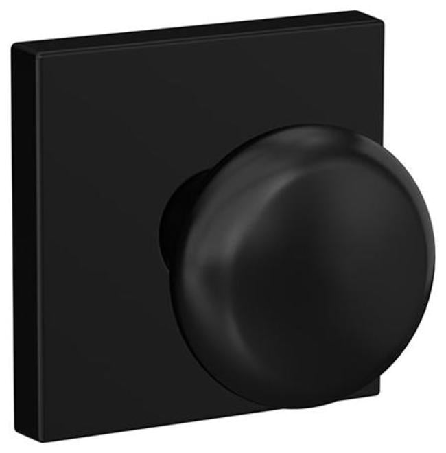 Schlage FC21PLY622COL Custom Plymouth Passage & Privacy Door Knob Set - Black