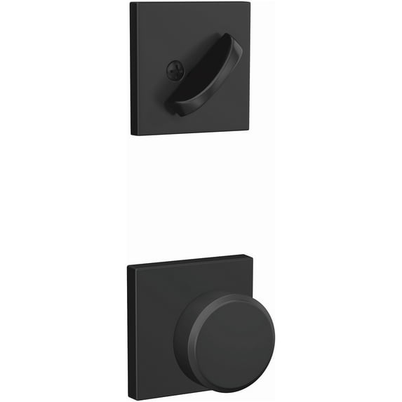 Schlage Fc59-Swa-Col Custom Single Cylinder Keyed Entry Interior Only Pack - Black
