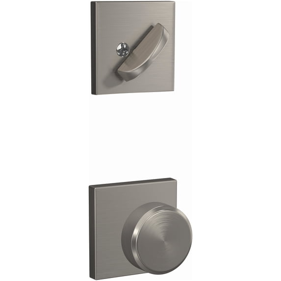 Schlage FC59SWA619COL Custom Single Cylinder Keyed Entry Interior Only Pack - Nickel