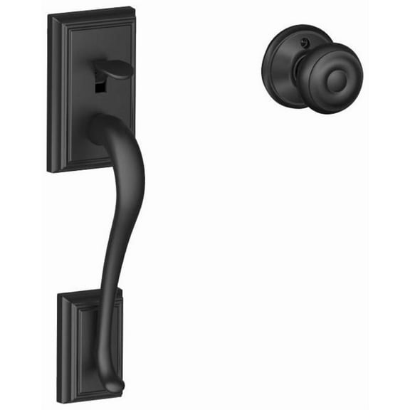 Schlage Fe285-Add-Geo Addison Lower Handle Set For Schlage Deadbolts - Black