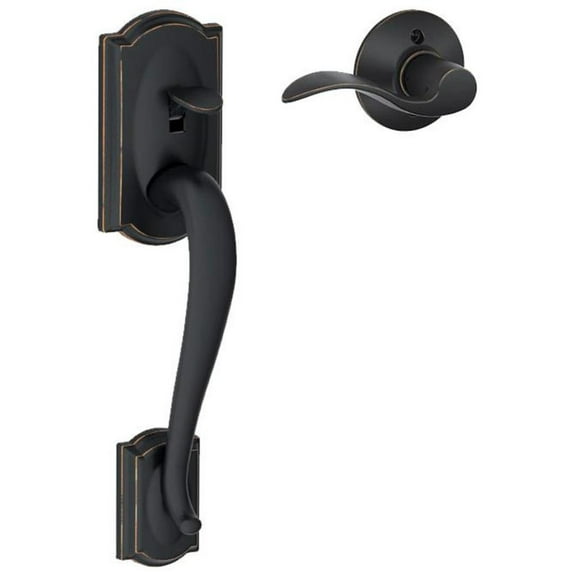 Right Hand Camelot by Accent Bottom Half Handleset with 16080 Latch and 10063 Strike