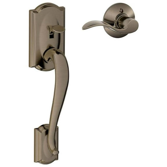 Schlage Fe285-Cam-Acc-Rh Camelot Lower Handleset For Schlage Deadbolts - Grey