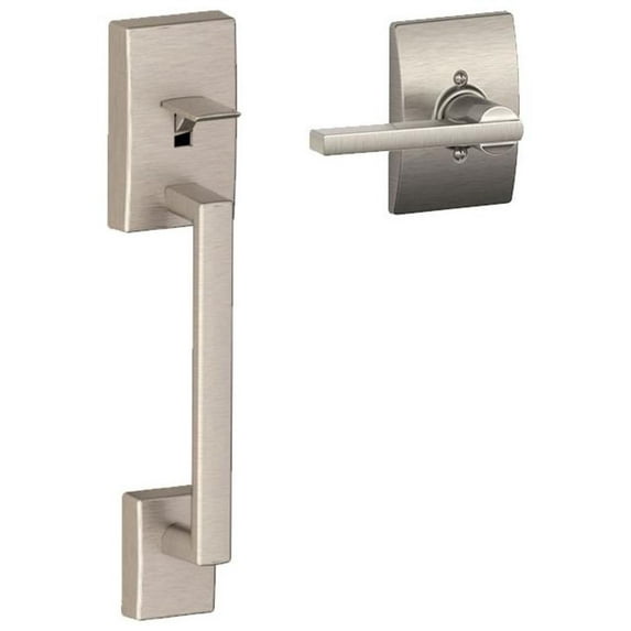 SCHLAGE FE285 619 LAT CEN Lower Half Handleset, Century Interior Trim, Satin Nickel