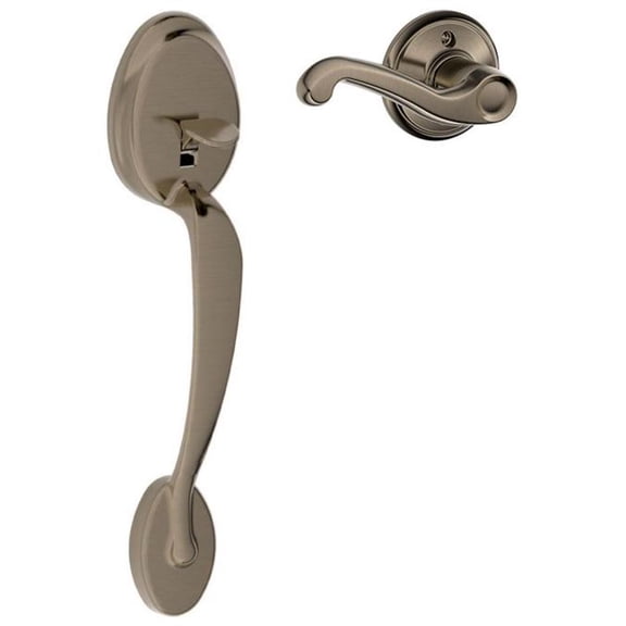 Schlage FE285PLY620FLARH Plymouth Lower Handleset For Schlage Deadbolts - Grey