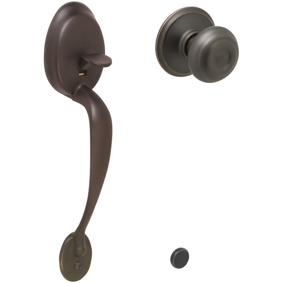 Schlage Fe285-Ply-Geo Plymouth Keyed Entry Handleset - Bronze