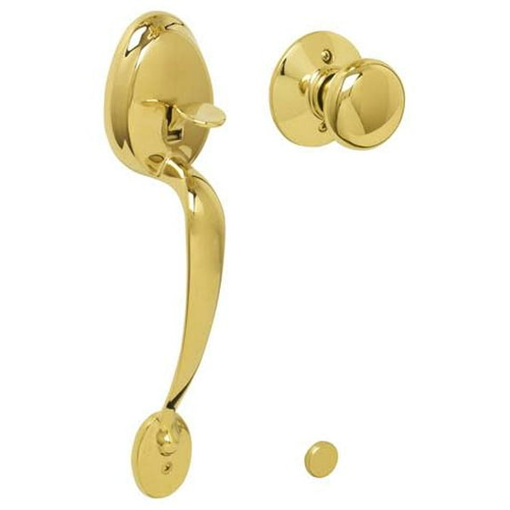 Schlage Fe285-Ply-Ply Plymouth Lower Handleset For Schlage Deadbolts - Brass