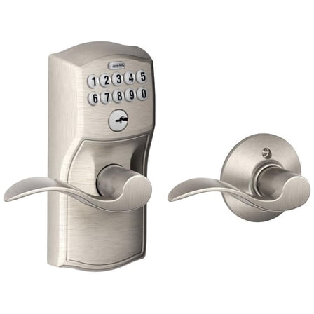 Schlage Fe575-Cam-Acc Camelot Keypad Entry - Nickel