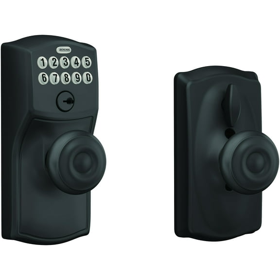 Schlage Fe595-Cam-Geo Camelot Keypad Entry - Black