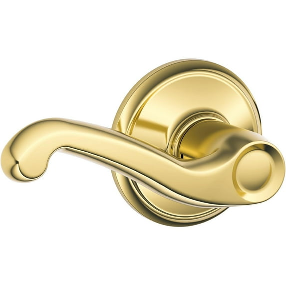 Schlage Flair Polished Brass Hall & Closet Door Handle