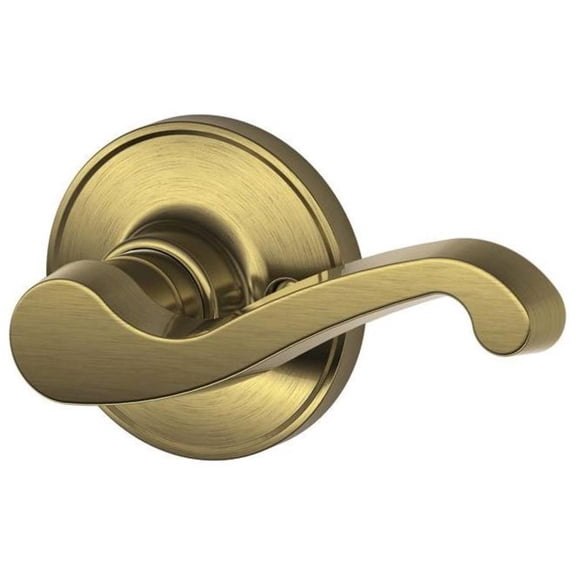 Schlage J Series J170LAS609RH Half Dummy Lock LaSalle Antique Brass Finish