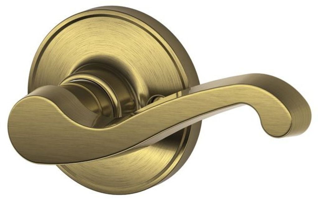 Schlage J Series J170LAS609RH Half Dummy Lock LaSalle Antique Brass