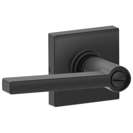 Schlage Dexter J Series J40 SOL 622 COL Privacy Lever, Matte Black, Zinc, Commercial, Reversible Hand, 3 Grade