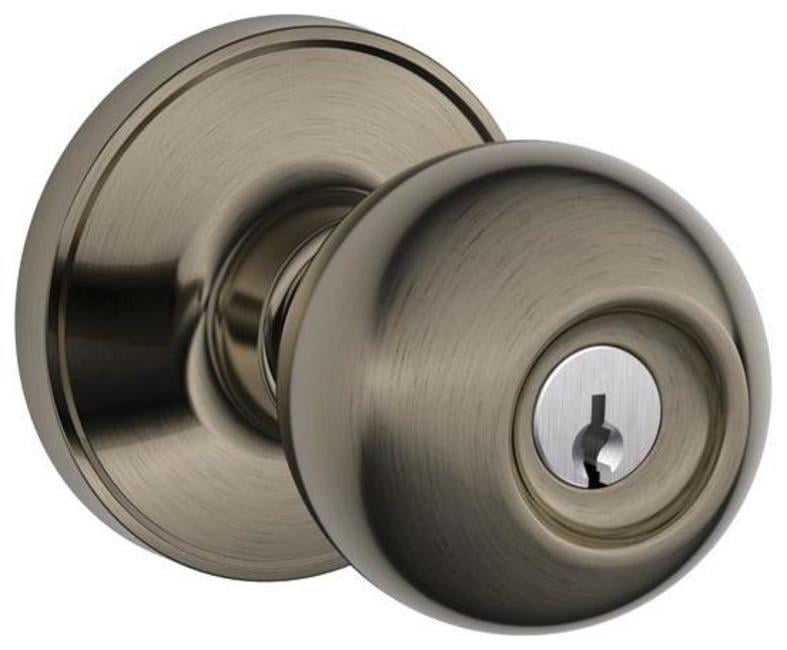 Schlage J54CNA620 Corona Keyed Entry Single Cylinder Door Knob Set From The J-Series -