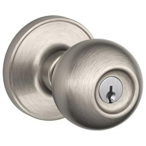 Schlage J54-Cor Corona Keyed Entry Single Cylinder Door Knob Set From The J-Series -