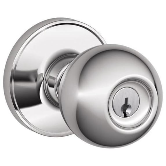 Schlage J54CNA625 Corona Keyed Entry Single Cylinder Door Knob Set From The J-Series -