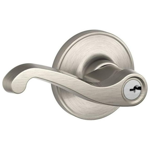 Schlage J54-Las Lasalle Single Cylinder Keyed Entry Door Lever Set From The J-Series -