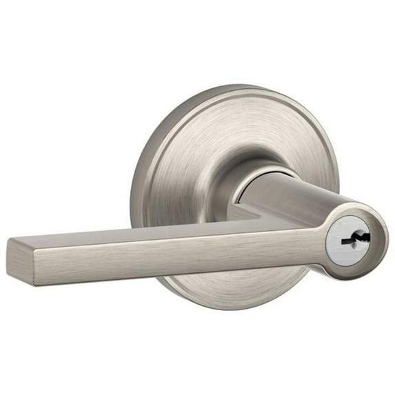 Schlage J54-Sol Solstice Single Cylinder Keyed Entry Door Lever Set From The J-Series -