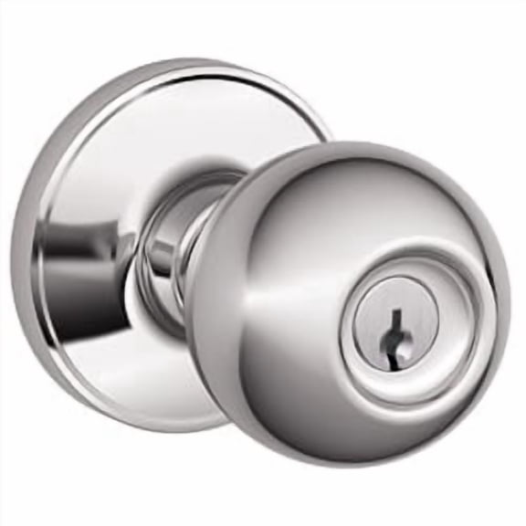 Schlage J54CNA625 Corona Knob, Bright Chrome