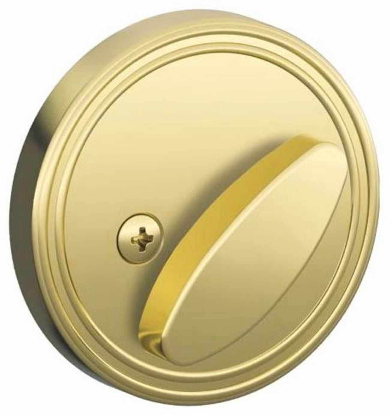 Schlage JD81605 One Sided Deadbolt - Brass