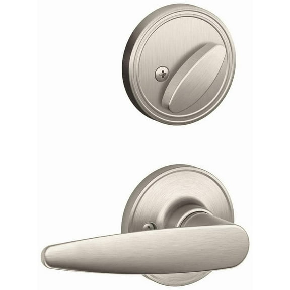 Schlage Jh59-Dov Dover Single Cylinder Interior Pack Handleset From The J-Series - Nickel