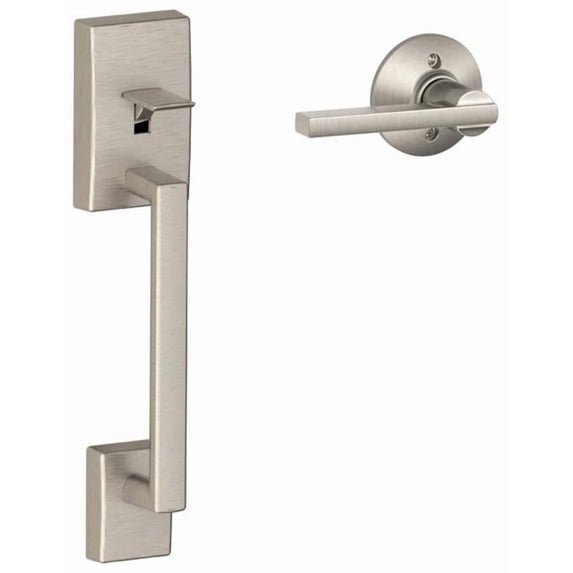 Schlage LOCK FE285 CEN 619 LAT Century Front Entry Handle Latitude Interior Lever (Satin Nickel)