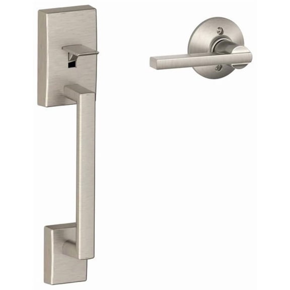 Schlage LOCK FE285 CEN 619 LAT Century Front Entry Handle Latitude Interior Lever (Satin Nickel)