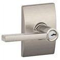 thumbnail image 1 of Schlage Latitude F51A VLAT619CEN Entry Lever Lockset with Century Trim, Keyed Different Key, 2 Grade, Satin Nickel, 1 of 2
