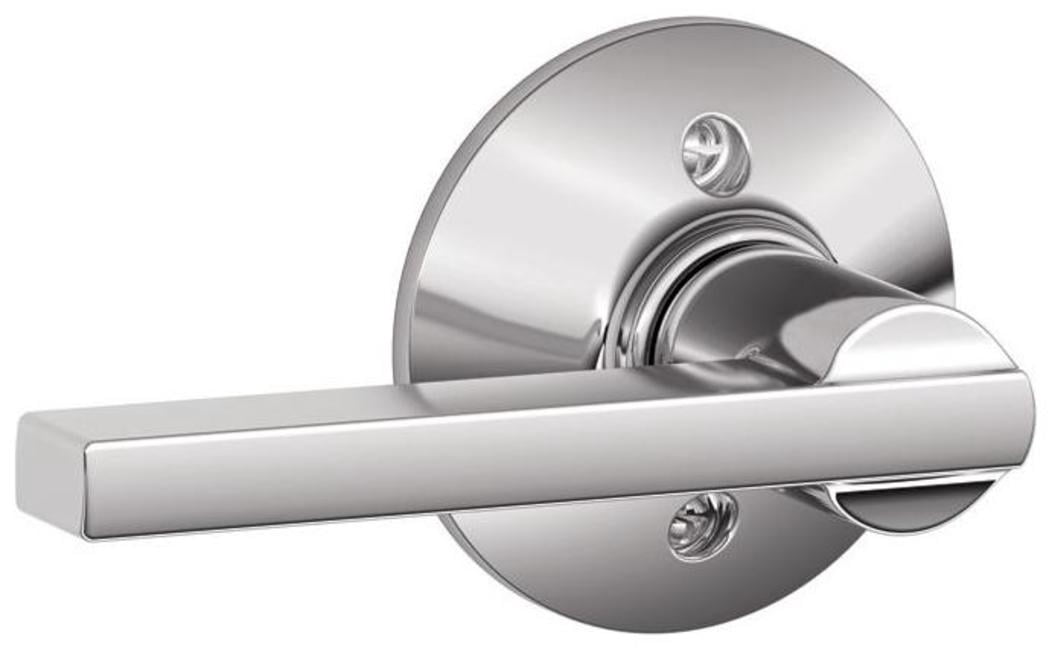 Schlage Latitude Lever Non-Turning Lock, Bright Chrome (F170 LAT