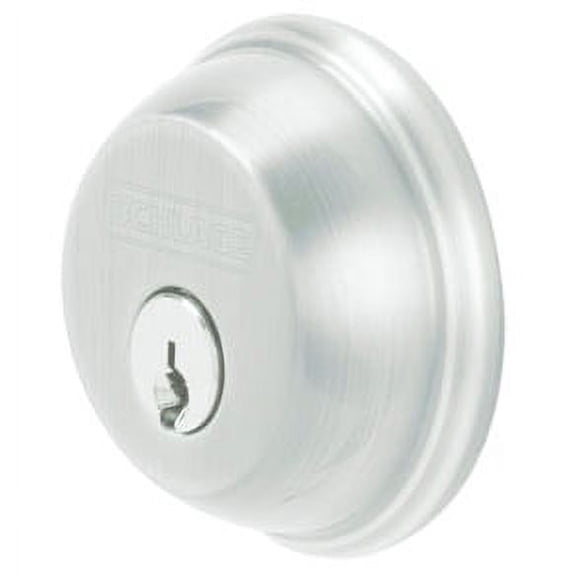 Schlage Lock B60716 Single Cylinder Deadbolt, Aged Silver