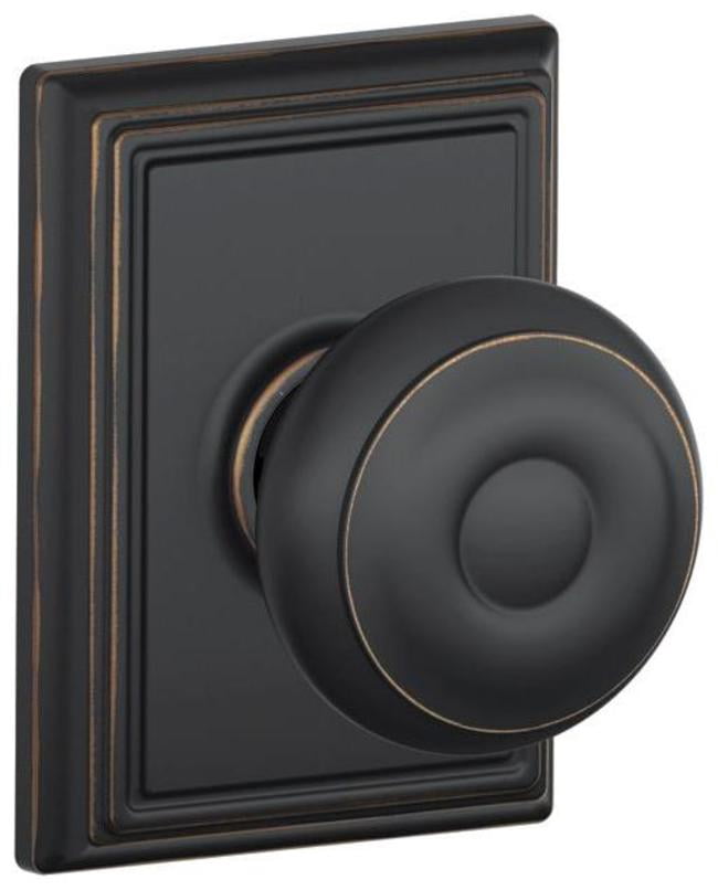 Schlage Lock Company F10GEO716ADD Addison Collection Georgian Passage Knob, Aged Bronze