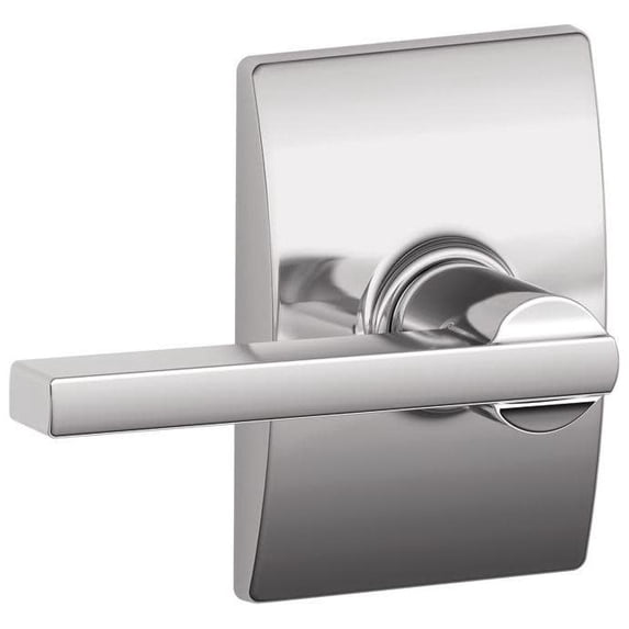 Schlage Lock Company F10LAT625CEN Century Collection with Latitude Passage Lever, Bright Chrome