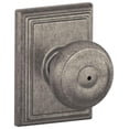 thumbnail image 1 of Schlage Lock Company F40GEO621ADD Addison Collection Georgian Privacy Knob, Distressed Nickel, 1 of 7