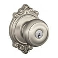 thumbnail image 1 of Schlage Lock Company F51AGEO619BRK F51A Georgian 619 BRK Brookshire Deco Rose Entry Door Lock Satin Nickel, 1 of 5