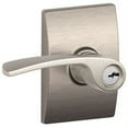 thumbnail image 1 of Schlage Lock Company F51AMER619CEN F51A MERANO 619 CEN Century Deco Rose Entry Door Lock Satin Nickel, 1 of 2
